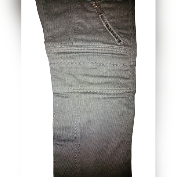 Ralph Lauren Purple Label 32 Black Cargo Biker Moto Zipper Jeans Italy Rare - Picture 8 of 11